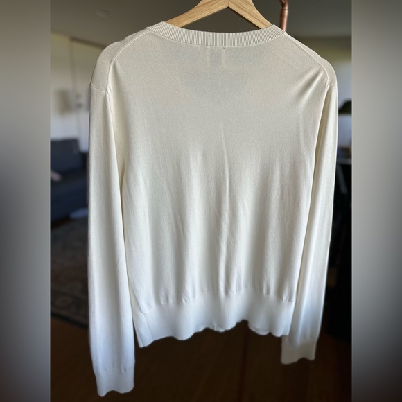 Gorgeous Joie Sweater Light Almond/Cream w/Matte Brushed Gold Buttons NWOT - Picture 3 of 8